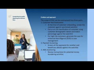 POC of a Compliance Suite by Effiya Screening, CDD and AML